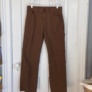 Brown genuine dickies pants, size 32x32.